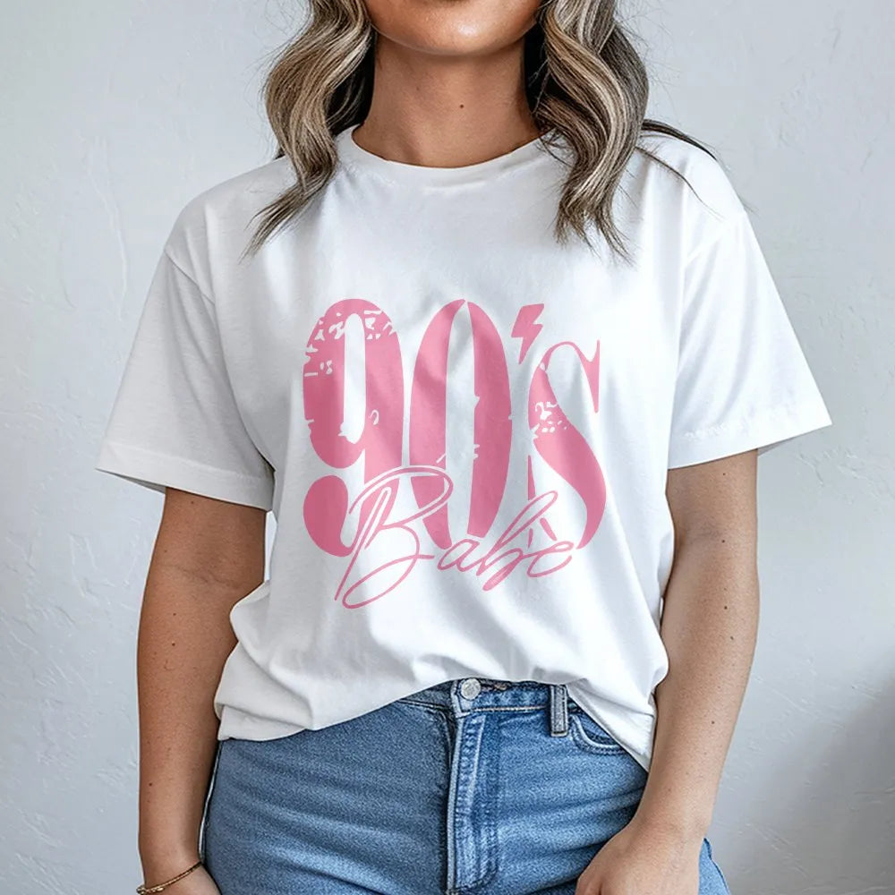 90s Babe T-Shirt | Retro Graphic Print Sweatshirt | Soft Cotton Blend Pullover | Nostalgic 90s Outfit Gift for Her