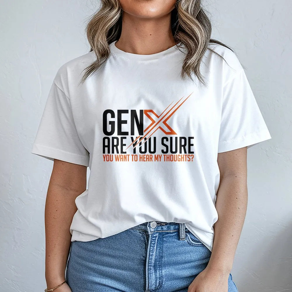 Gen X Sweatshirt | Funny Unfiltered Thoughts Quote | Cozy Cotton Blend | Thoughtful Nostalgic Gift for Generation X
